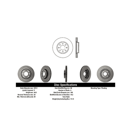 Disco Freno COMLINE ADC1138V