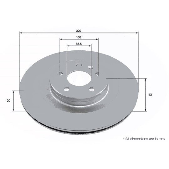 Disco Freno COMLINE ADC2924V