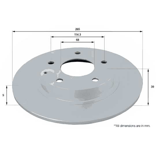 Disco Freno COMLINE ADC0477