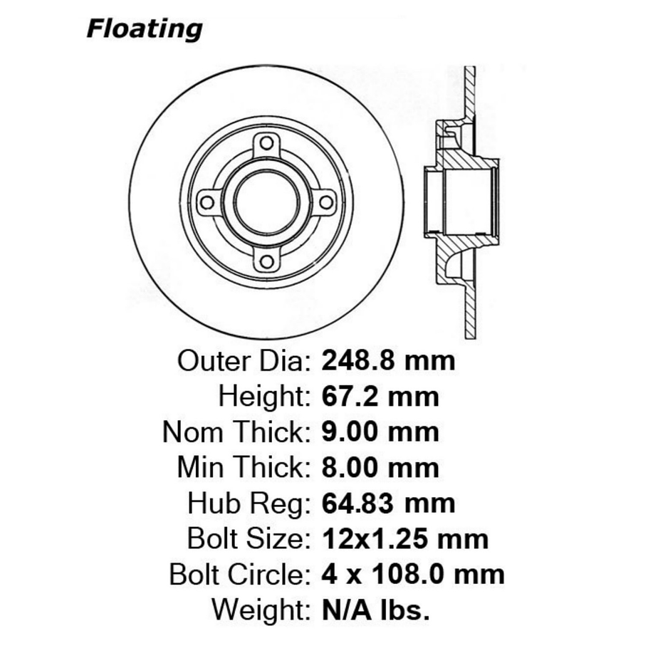 Disco Freno COMLINE ADC3017 1