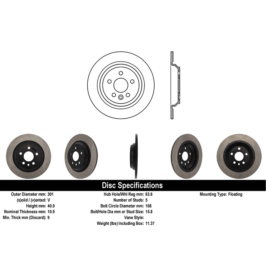 Disco Freno COMLINE ADC1922 1