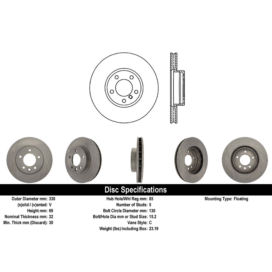 Disco Freno POWERSTOP EBR820 1