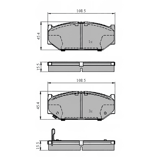 Pastillas Freno ALLIED NIPPON ADB3998