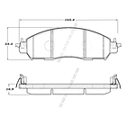 Pastillas Freno Nissan Navarra 2005-2020 Delantero 3
