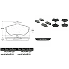Pastillas Freno Volkswagen Golf Cabriolet 1993-2002 Delanter 2