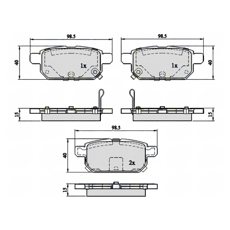 Pastillas Freno ALLIED NIPPON ADB32128 1