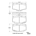 Pastillas Freno Toyota Hilux 1997-2005 Delantero 2