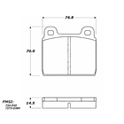 Pastillas Freno Alfa Romeo Berlina 1750 1968-1977 Delantero 4