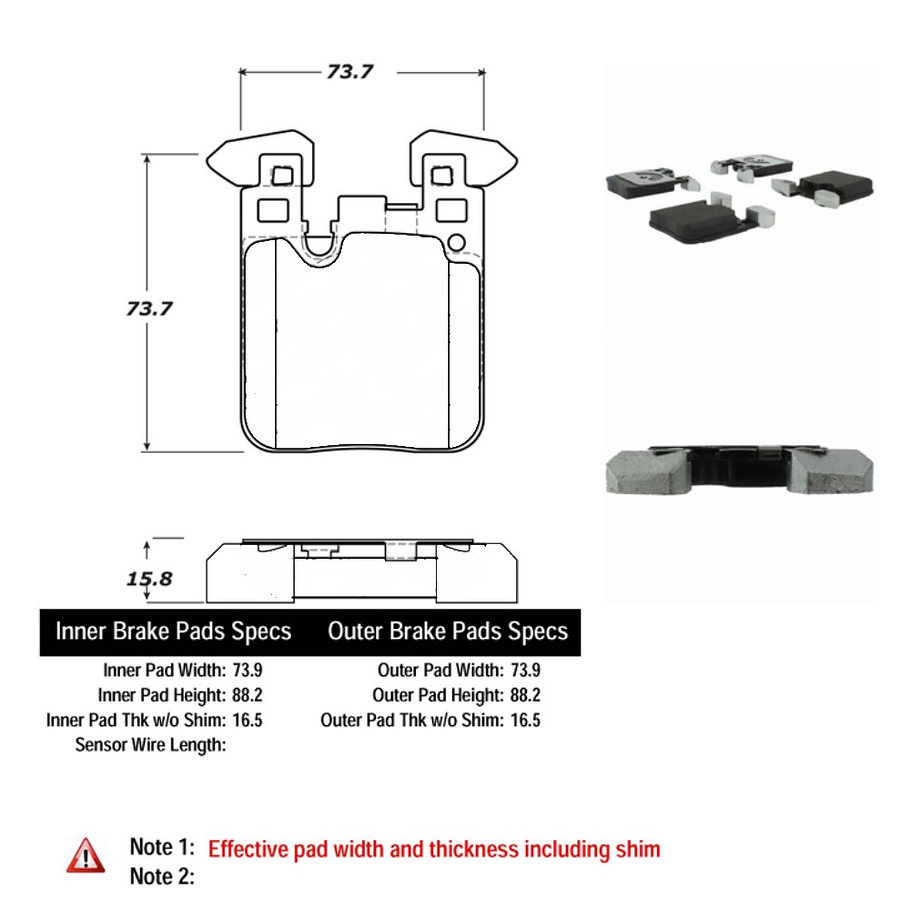Pastillas Freno BMW 328iX 2011-2019 Trasero 3