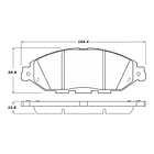 Pastillas Freno Infiniti JX35 2012-2013 Delantero 2