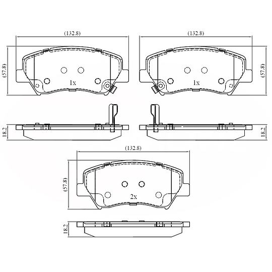 Pastillas Freno ALLIED NIPPON ADB32379