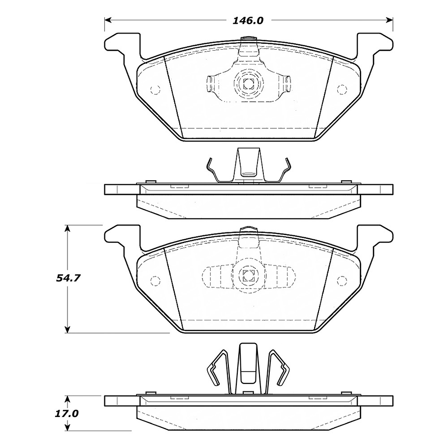 Pastillas Freno Mazda Tribute 2008-2011 Trasero 4