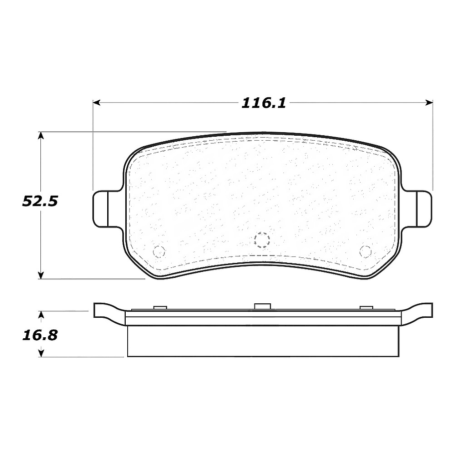 Pastillas Freno Dodge Journey 2009-2020 Trasero 4