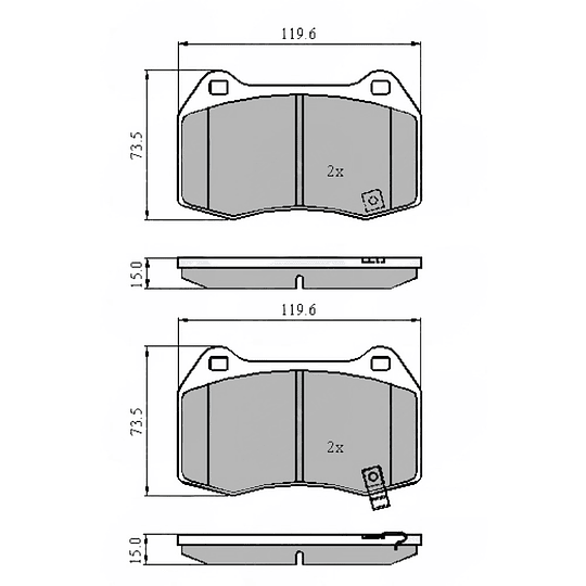Pastillas Freno MOTAQUIP LVXL1219