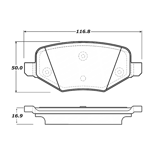 Pastillas Freno Ford Taurus 2010-2019 Trasero