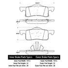 Pastillas Freno Lincoln Navigator 2003-2006 Trasero 4