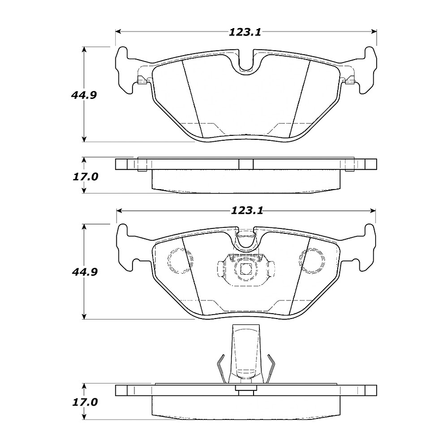 Pastillas Freno Mercedes Benz E250 D 1996-2003 Delantero 3