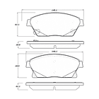 Pastillas Freno Chevrolet Volt 2010-2015 Delantero 4