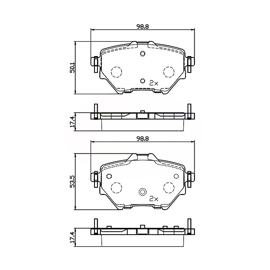 Pastillas Freno ALLIED NIPPON ADB32234 1