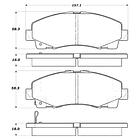 Pastillas Freno Acura TL 2009-2014 Delantero 3