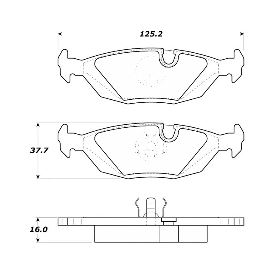 Pastillas Freno BMW M535i 1981-1988 Trasero 4