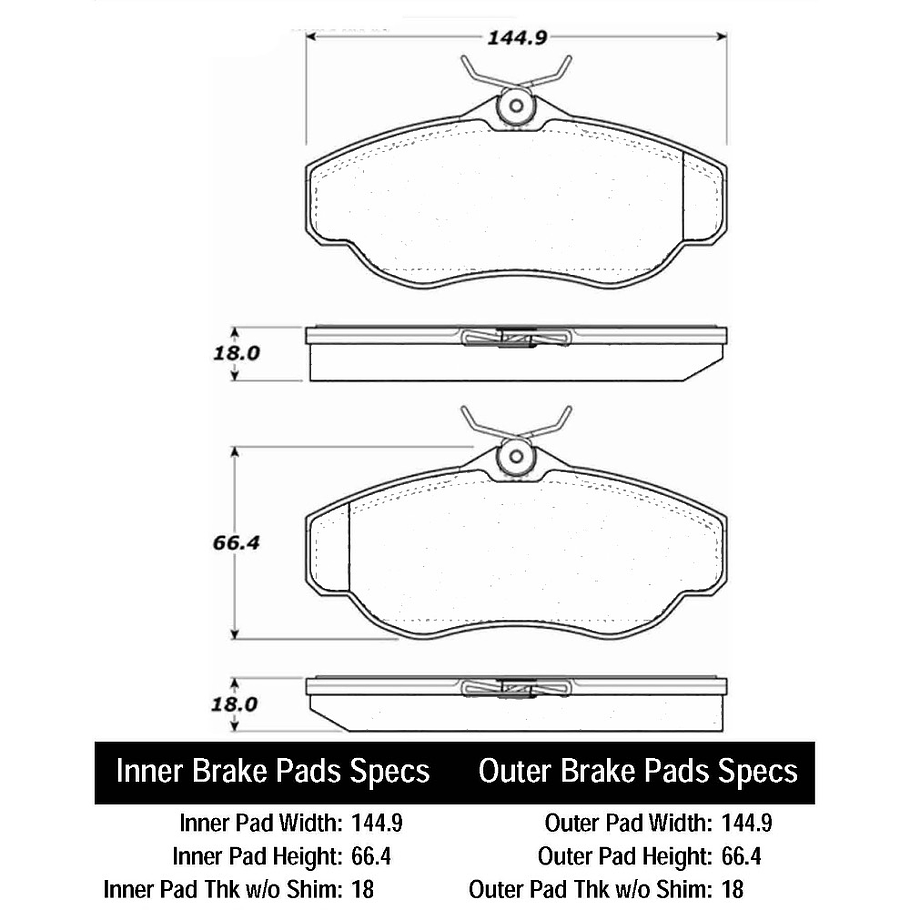 Pastillas Freno Land Rover Discovery 1998-2004 Delantero 3