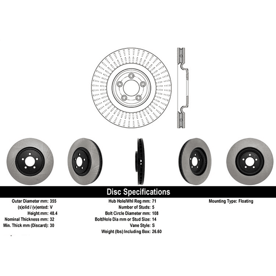 Disco Freno POWERSTOP EBR1083