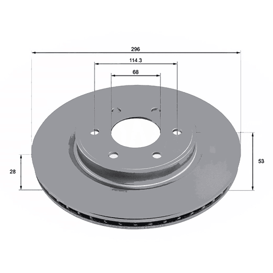 Disco Freno COMLINE ADC2926V