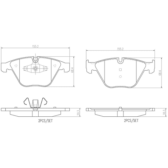 Pastillas Freno BMW Z4 sDrive18i 2009-2016 Delantero