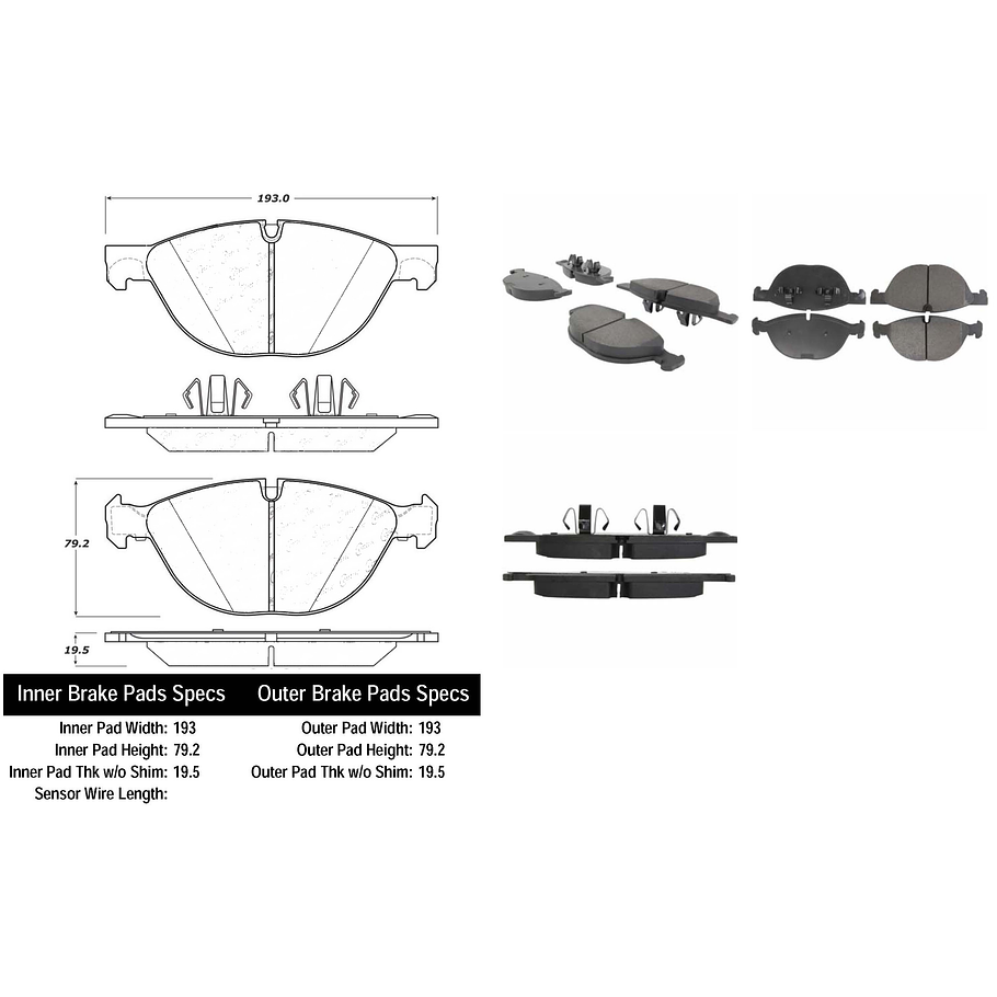 Pastillas Freno BMW X5 4.8i 2007-2013 Delantero 2