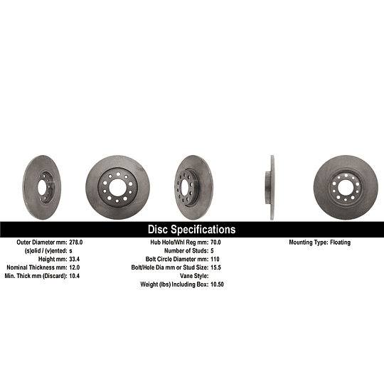 Disco Freno POWERSTOP AR83089