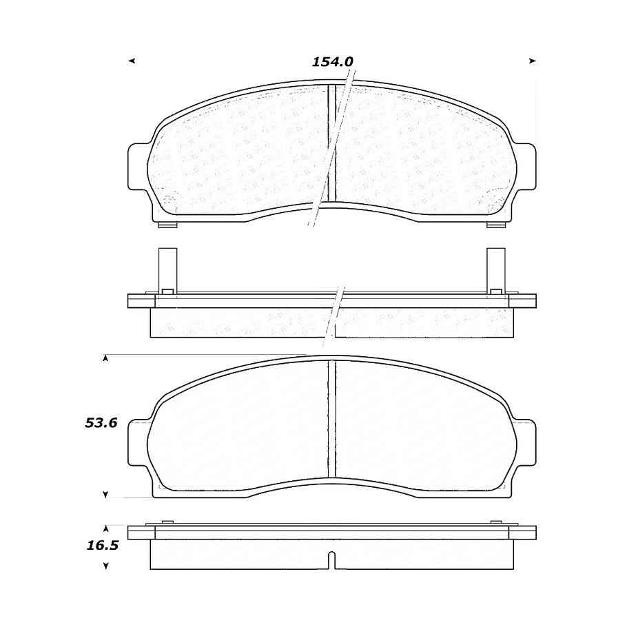 Pastillas Freno Pontiac Torrent 2006-2009 Delantero 4