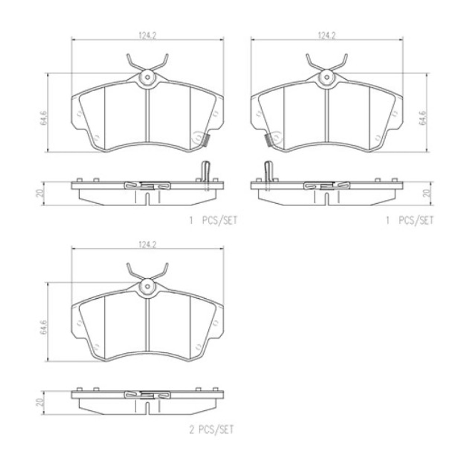 Pastillas Freno Dodge Neon 2000-2005 Delantero 4