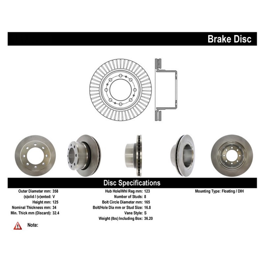 Disco Freno POWERSTOP AR83067 2