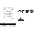 Pastillas Freno BMW 523i 2010-2016 Delantero 2