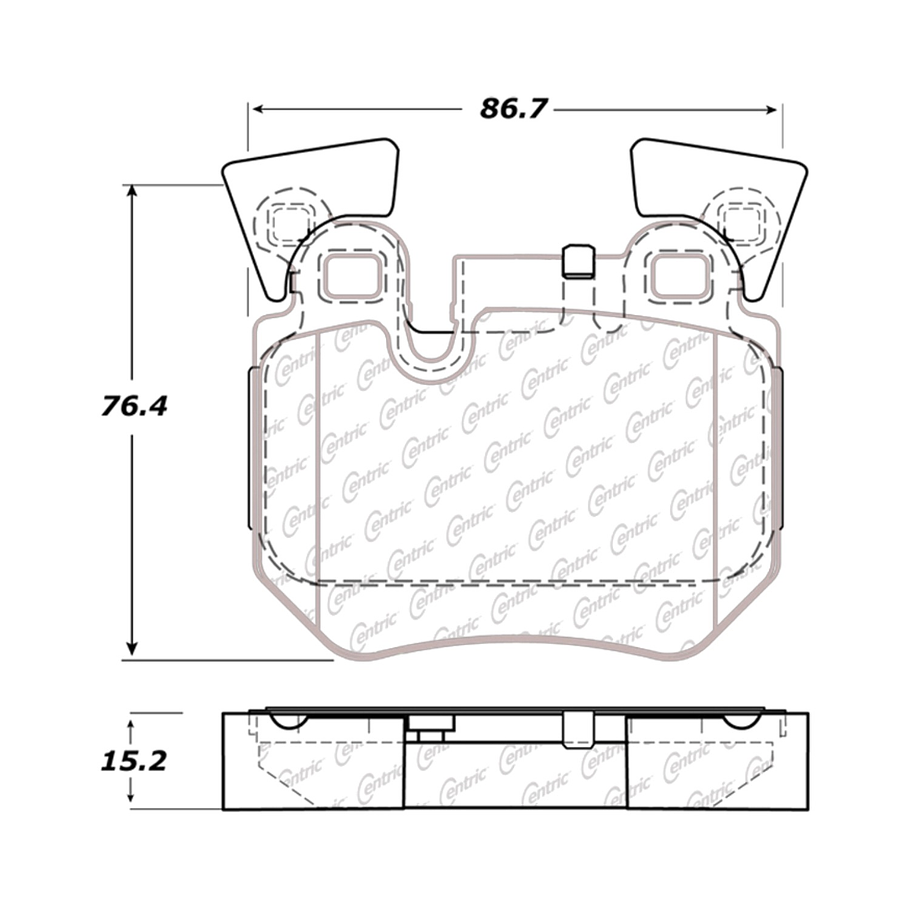 Pastillas Freno CENTRIC 300.13720 4
