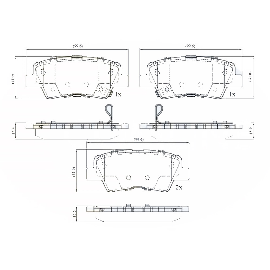 Pastillas Freno ALLIED NIPPON ADB32694 2