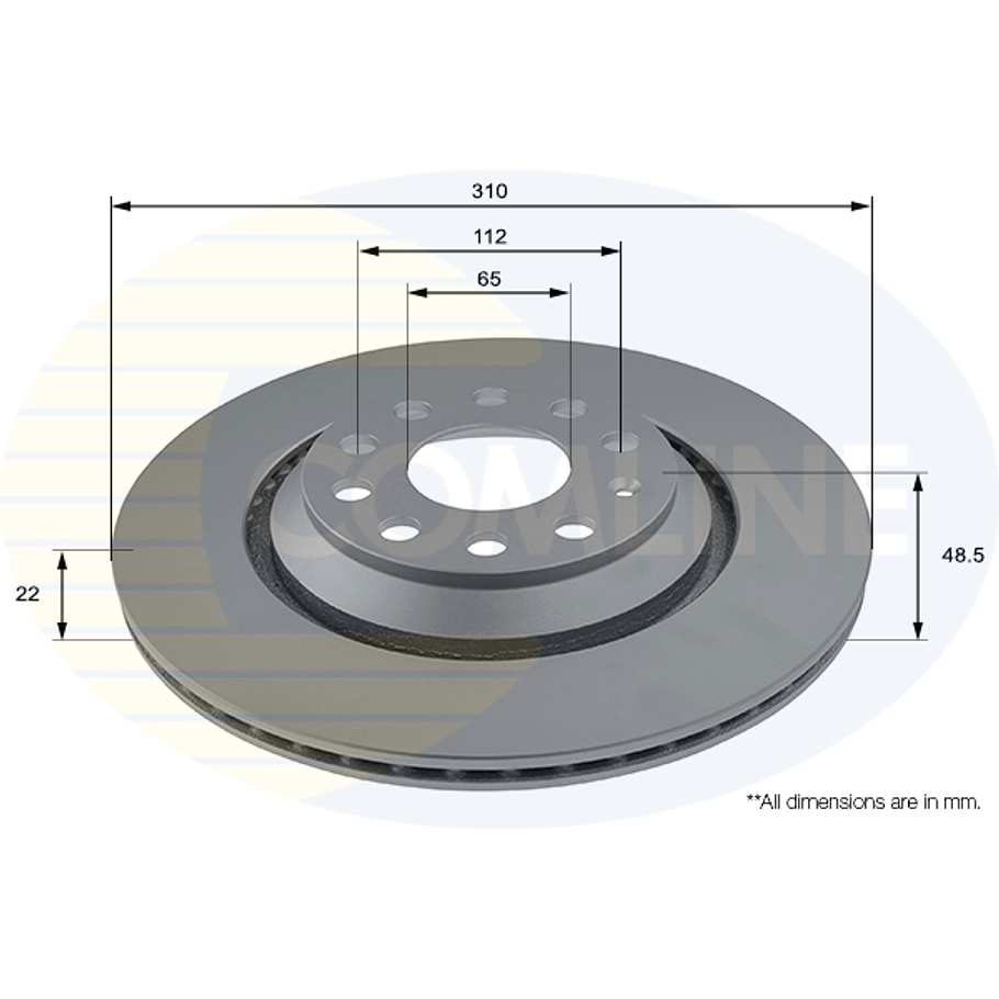 Disco Freno COMLINE ADC1493V 3