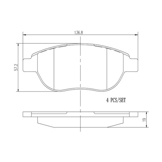 Pastillas Freno MOTAQUIP LVXL1007