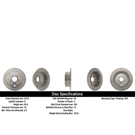 Disco Freno POWERSTOP JBR1548