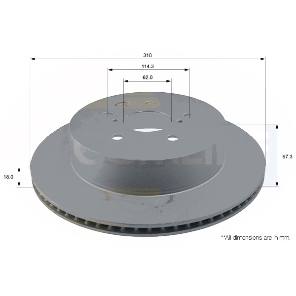Disco Freno COMLINE ADC01123V