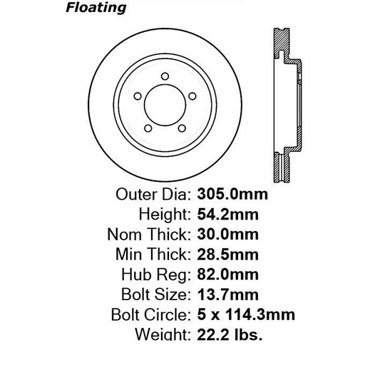 Disco Freno POWERSTOP AR82112
