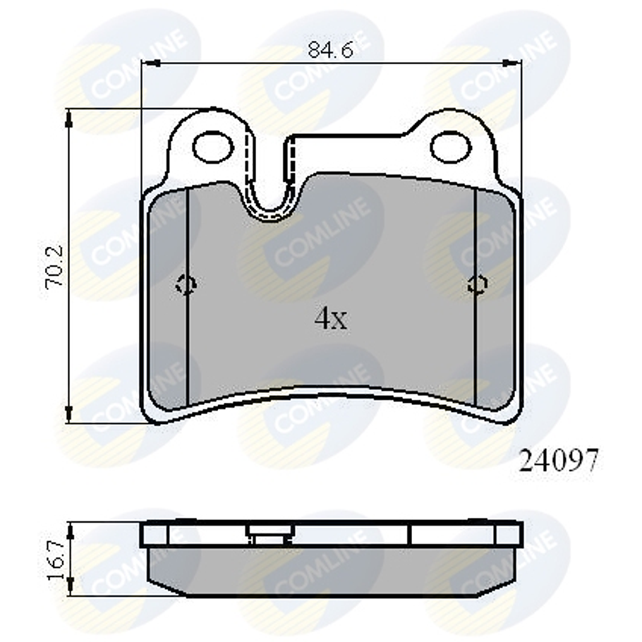 Pastillas Freno COMLINE CBP01728 4