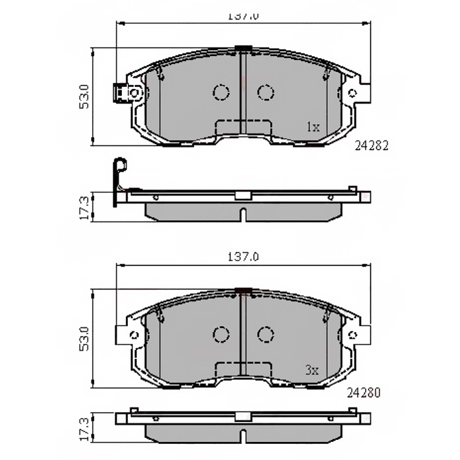 Pastillas Freno ALLIED NIPPON ADB32025 2