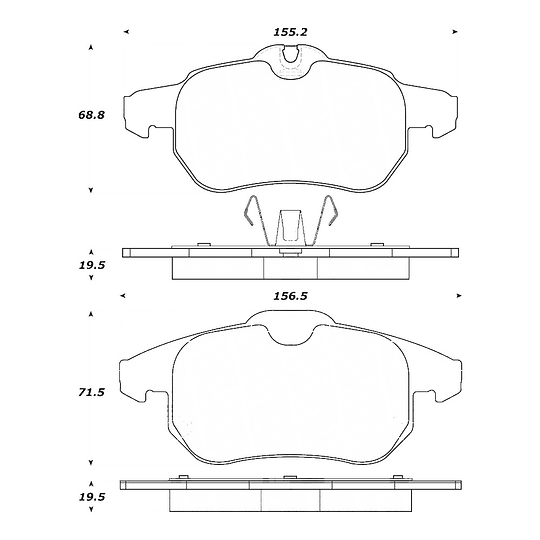 Pastillas Freno PQPRO 500.09720