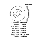 Disco Freno STOPTECH 320.34048F 1