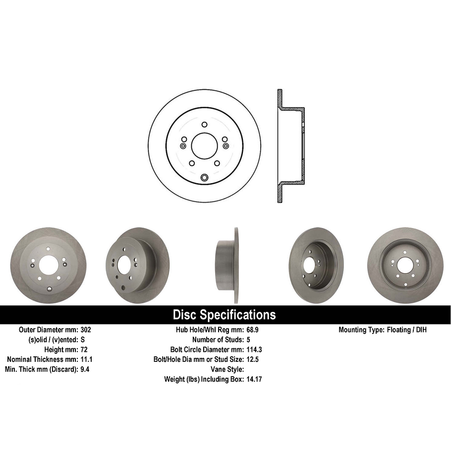 Disco Freno C-TEK 121.51025 1