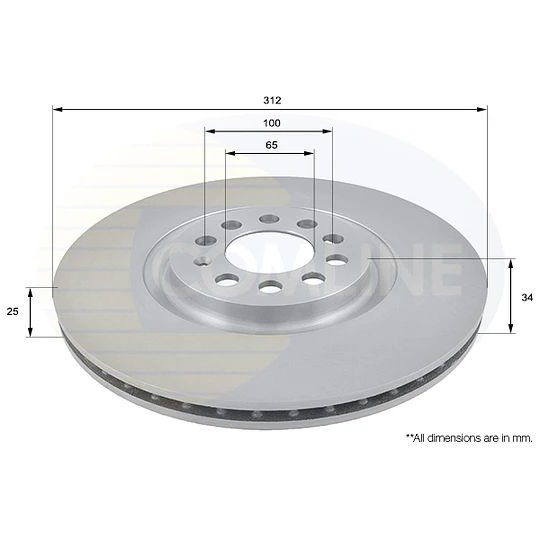 Disco Freno COMLINE ADC1438V