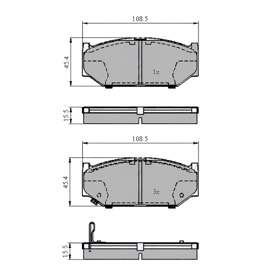 Pastillas Freno ALLIED NIPPON ADB3998 1