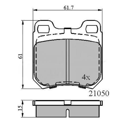 Pastillas Freno ALLIED NIPPON ADB0741